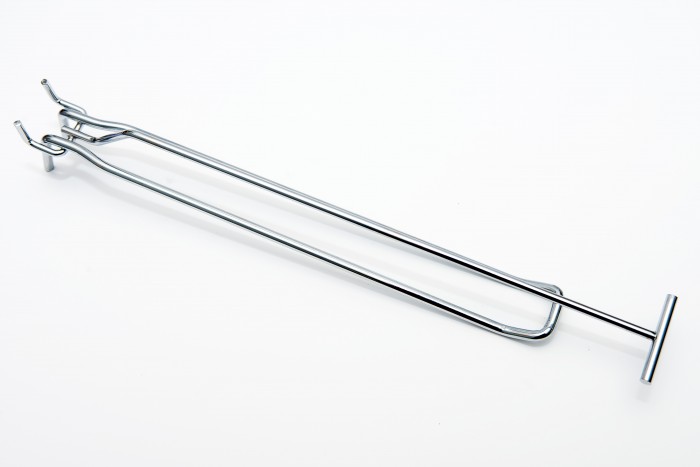 Slatwall Euro Hook with Overarm