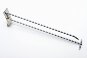 Slatwall Single Hook with Overarm