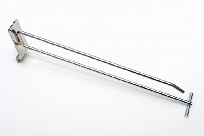 Slatwall Single Hook with Overarm