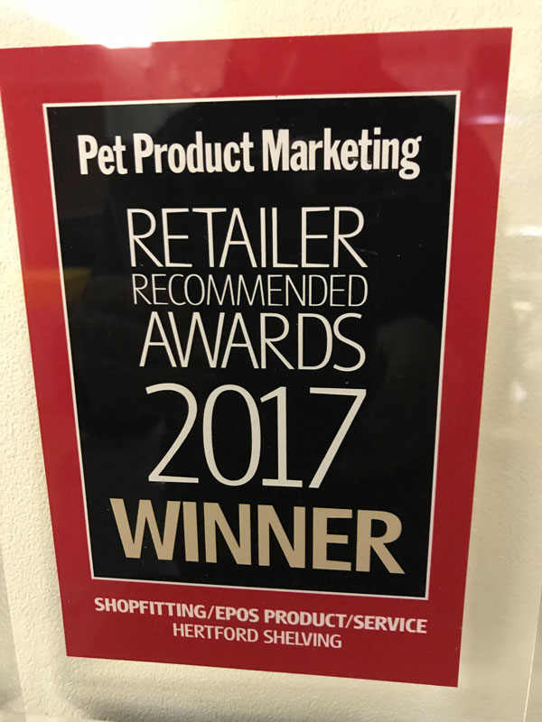 Pet Product Marketing Retailer Recommended Awards 2017 Winner